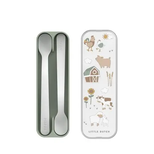 Set cucchiai 2 pezzi con scatola