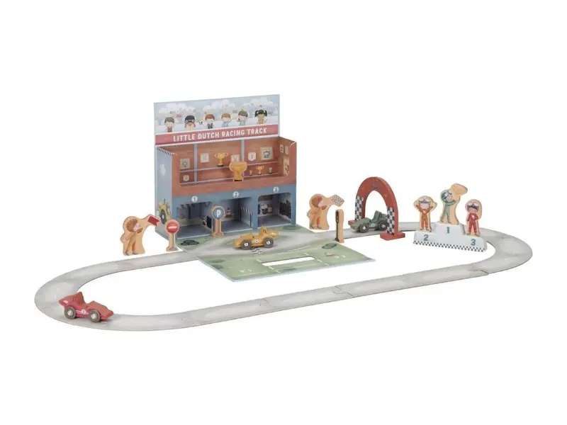 Set da gara - Pista Macchinine portatile in legno FSC