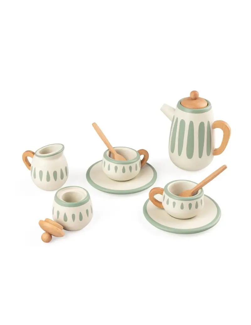Set Da Tè In Legno Per Bambini