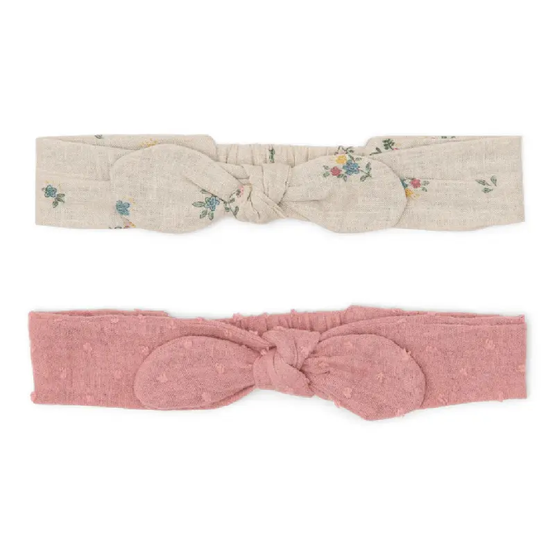 Set di 2 Elastici per Capelli in Cotone Biologico - Fairy Bloom