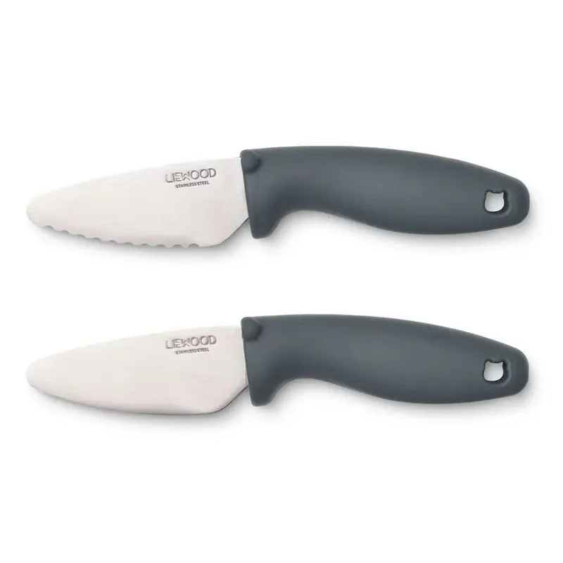 Set di coltelli in acciaio Perry - impugnatura in silicone