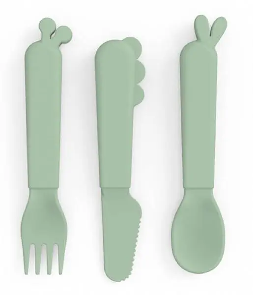 Set di posate per bambini in silicone