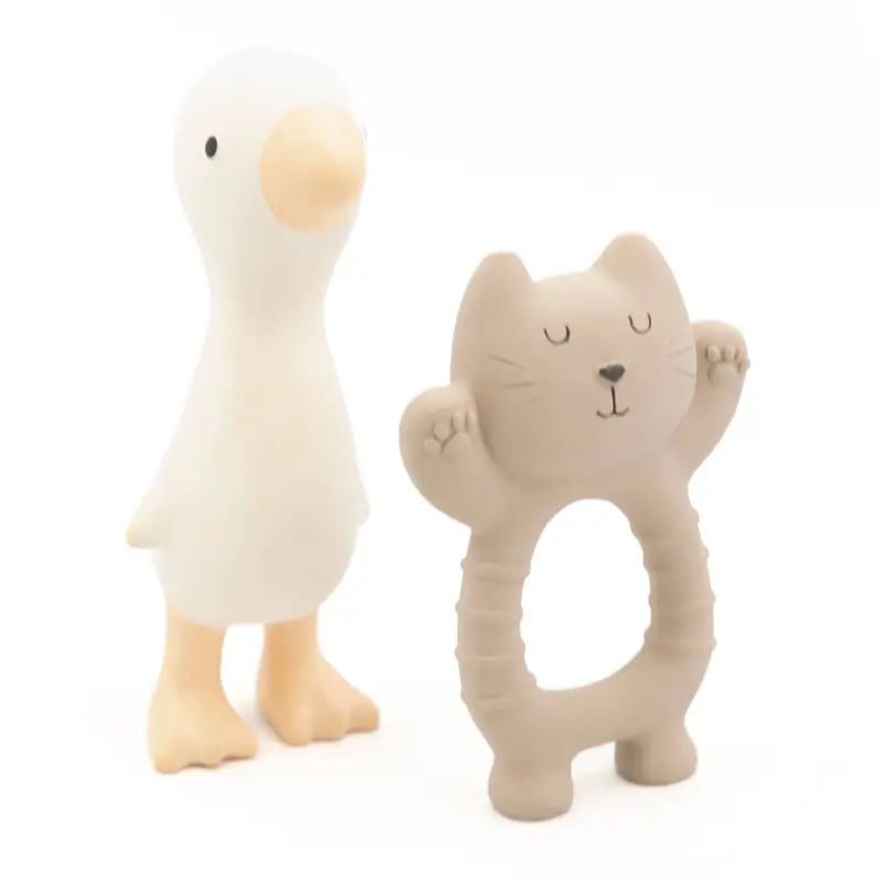 Set in gomma naturale Gatto e Papera - SAND OFF WHITE 718