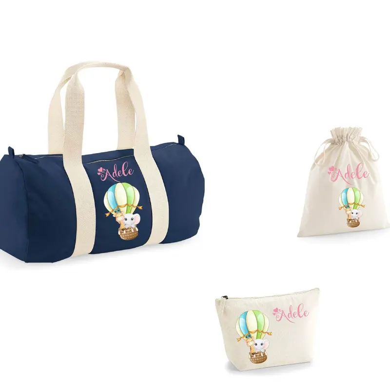Set Nascita Borsone Baby Personalizzato - Tema Mongolfiera