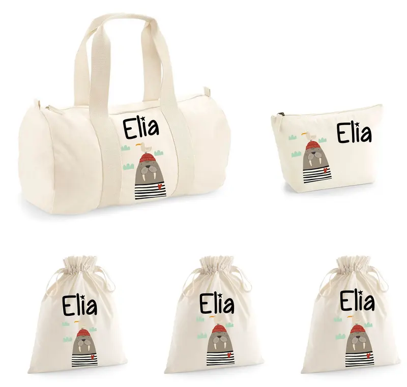 Set Nascita Borsone Baby Personalizzato - Tema Tricheco