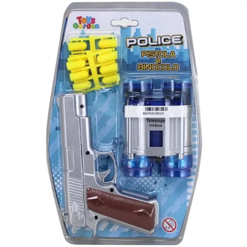 Set Pistola e Binocolo Giocattolo in Blister Toys Garden 28553