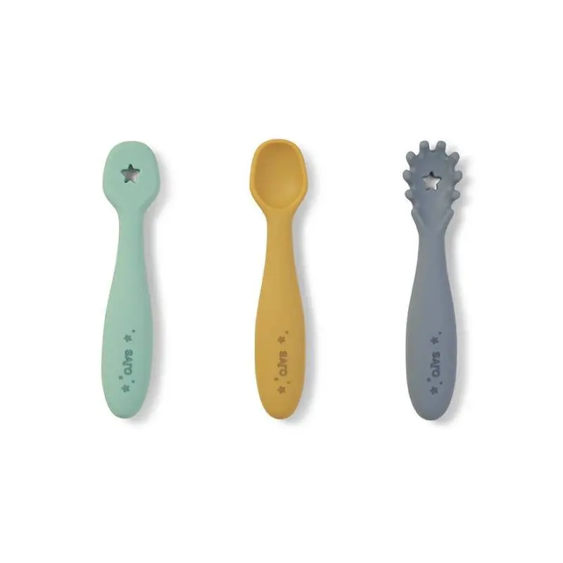 Set posate d'apprendimento in silicone