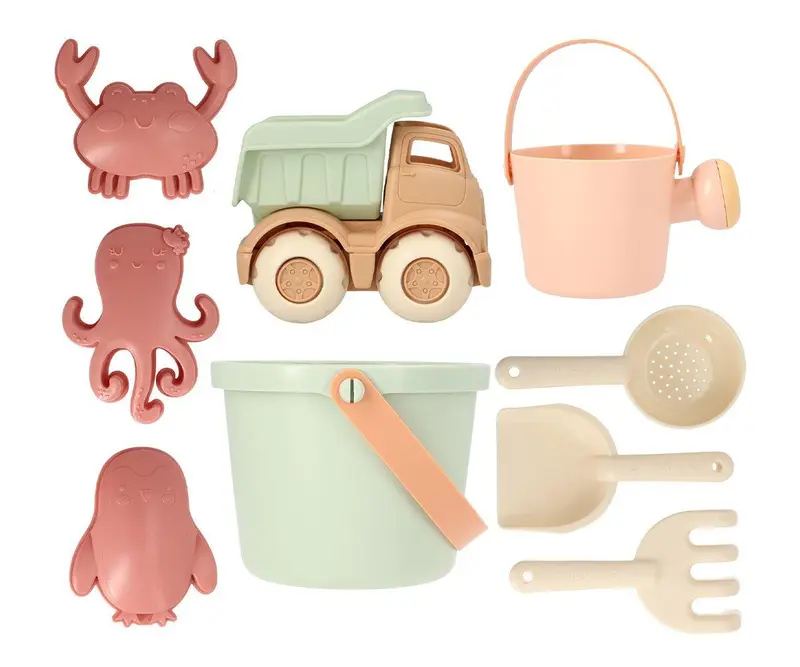 Set Spiaggia Monneka Secchiello Sage + Camioncino Monnëka