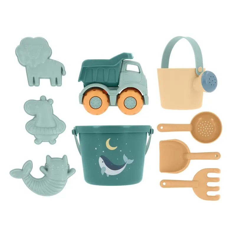 Set Spiaggia Monneka Teal Whale + Camioncino Monnëka