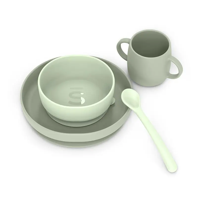 Set svezzamento stoviglie in silicone - Dai 4 mesi