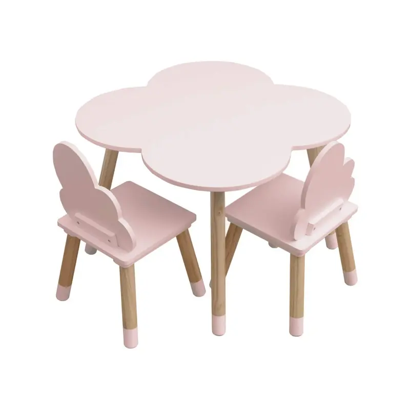 Set tavolo e sedie nuvola rosa