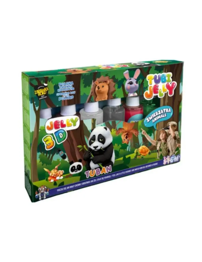 Set Tubi Jelly – Animali 6 Colori