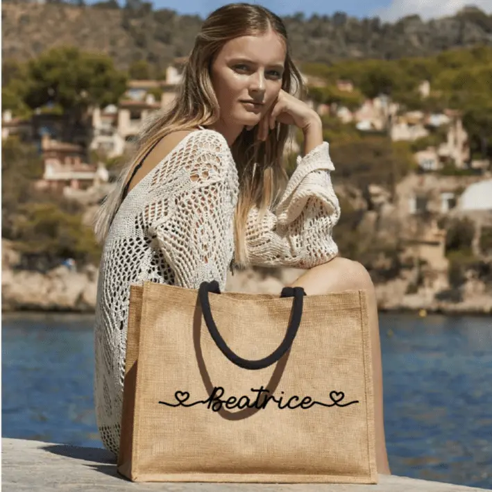 Shopper Maestra Elegante Personalizzata con Nome – Regalo Fine Anno Insegnante