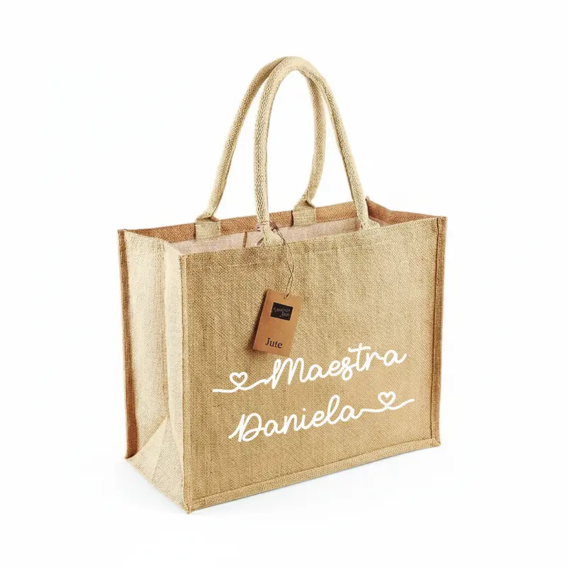 Shopper Maestra Elegante Personalizzata con Nome – Regalo Fine Anno Insegnante
