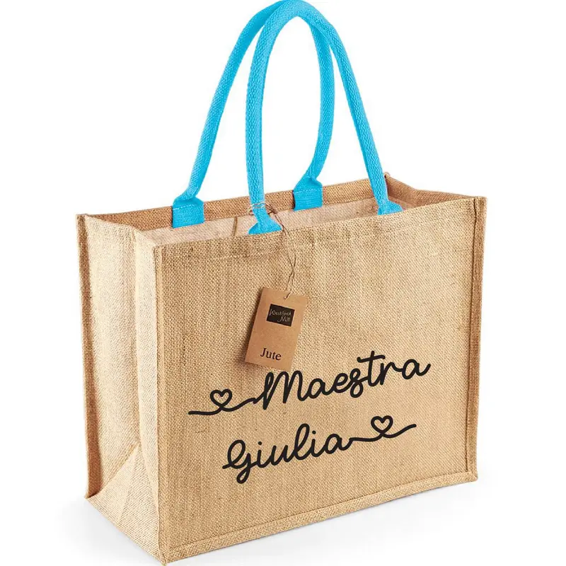 Shopper Maestra Elegante Personalizzata con Nome – Regalo Fine Anno Insegnante