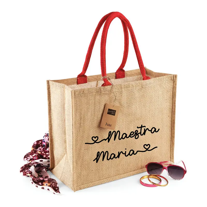 Shopper Maestra Elegante Personalizzata con Nome – Regalo Fine Anno Insegnante