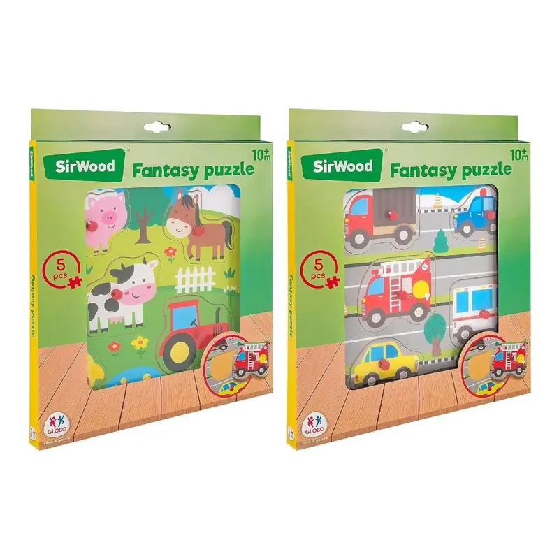 SirWood Puzzle in Legno Piolo Globo 40540