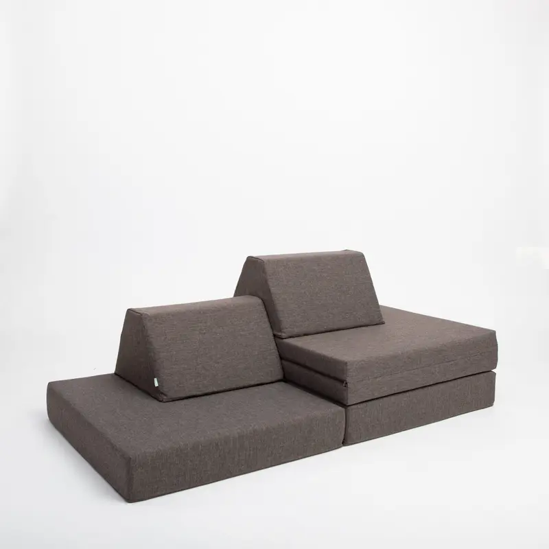 Soft Sofà - Set Play Mattress Montessori - Dark Brown