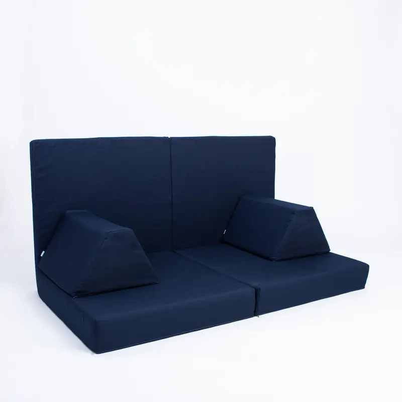Soft Sofà - Set Play Mattress Montessori - Navy Blue