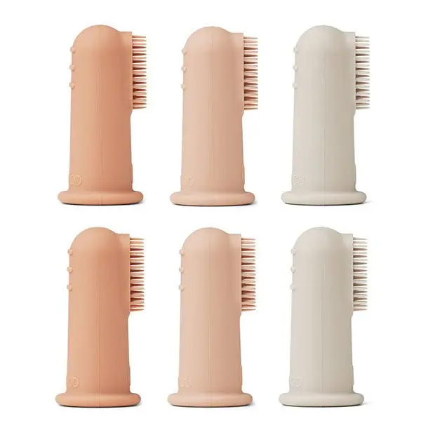 Spazzolino da denti per dito - confezione da 6 pezzi