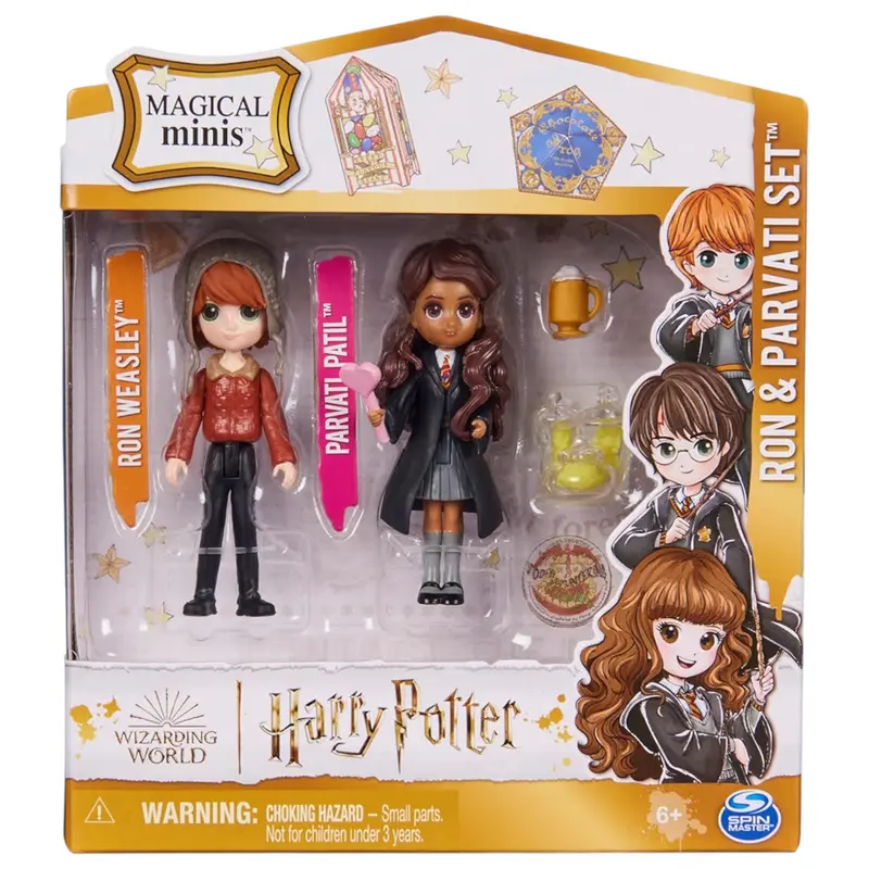 Spin Master Harry Potter Wizarding World Set Amicizia Ron Weasley e Calì Patil 7,5 cm