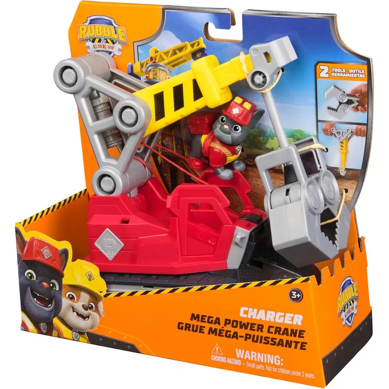 Spin Master - Rubble & Crew Veicolo Deluxe Di Charger Con Strumenti Rimovibili