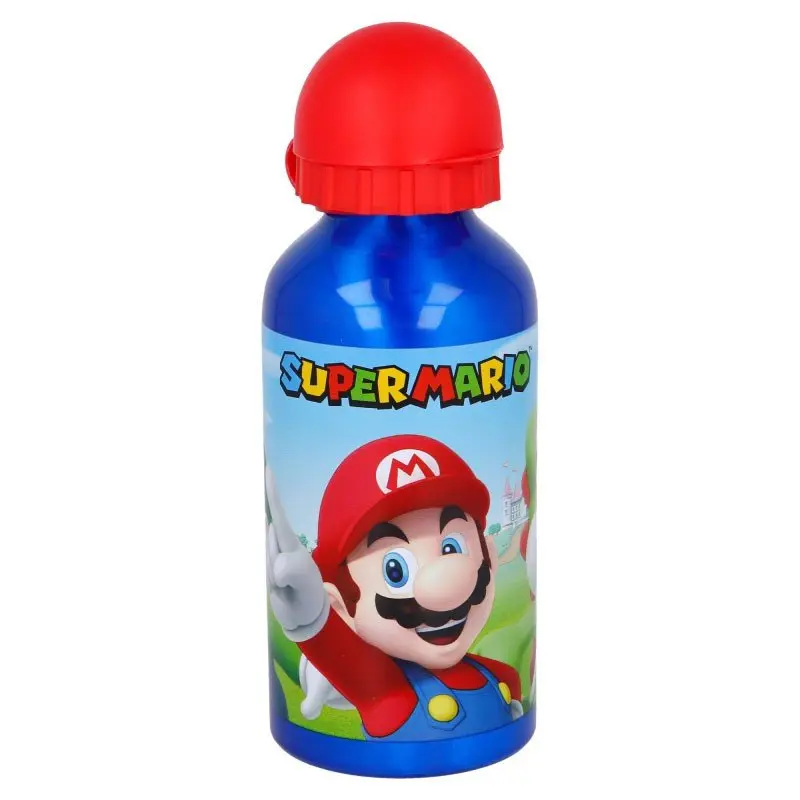 STOR Bottiglia Borraccia Piccola in Alluminio 400 ml Super Mario