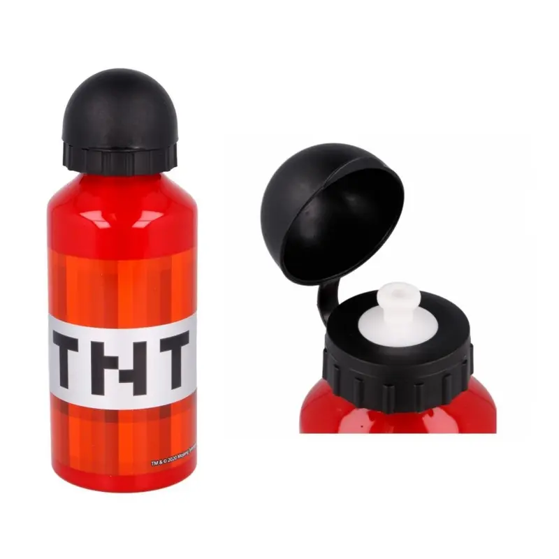 STOR Minecraft Borraccia Bottiglia In Alluminio 400 ml