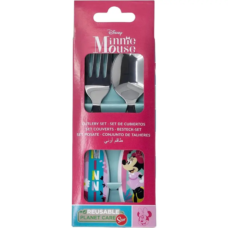Stor Set 2 Posate in metallo per Disney Minnie