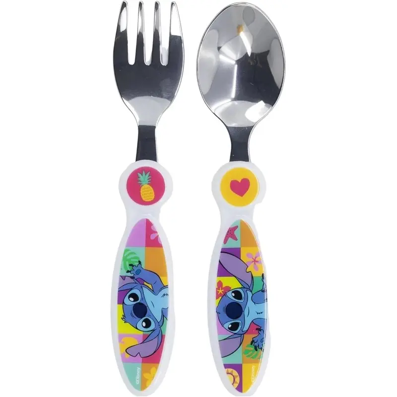 Stor Set 2 Posate in Metallo per Disney Stitch