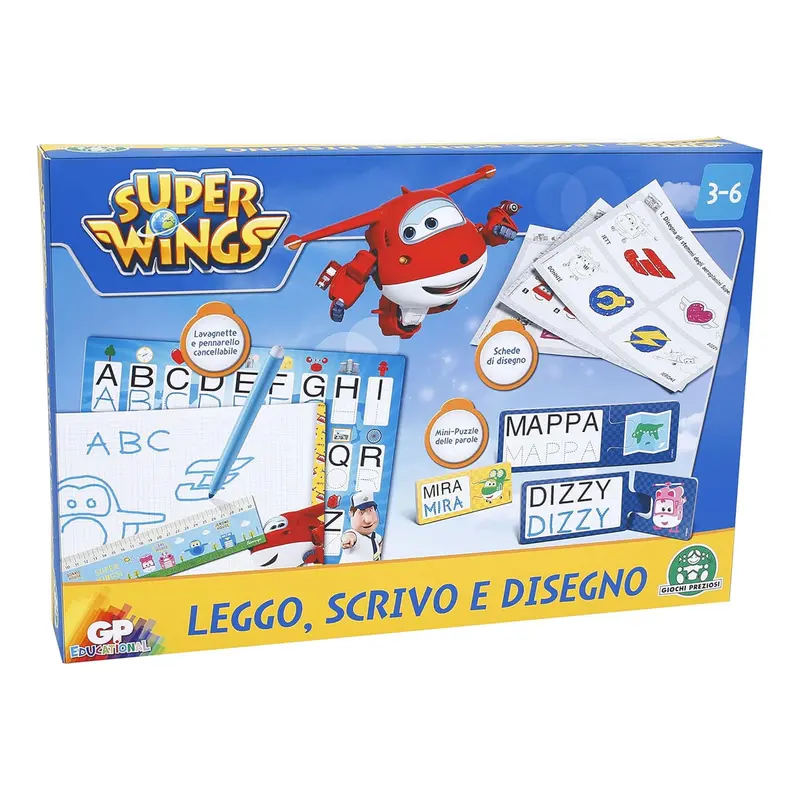 Super Wings Leggo Scrivo e Disegno 3-6 Anni