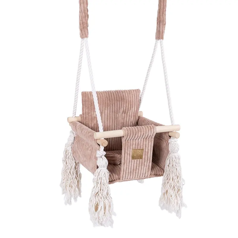 Swingly - Indoor Baby Swing - Cube seat - Pink Powder