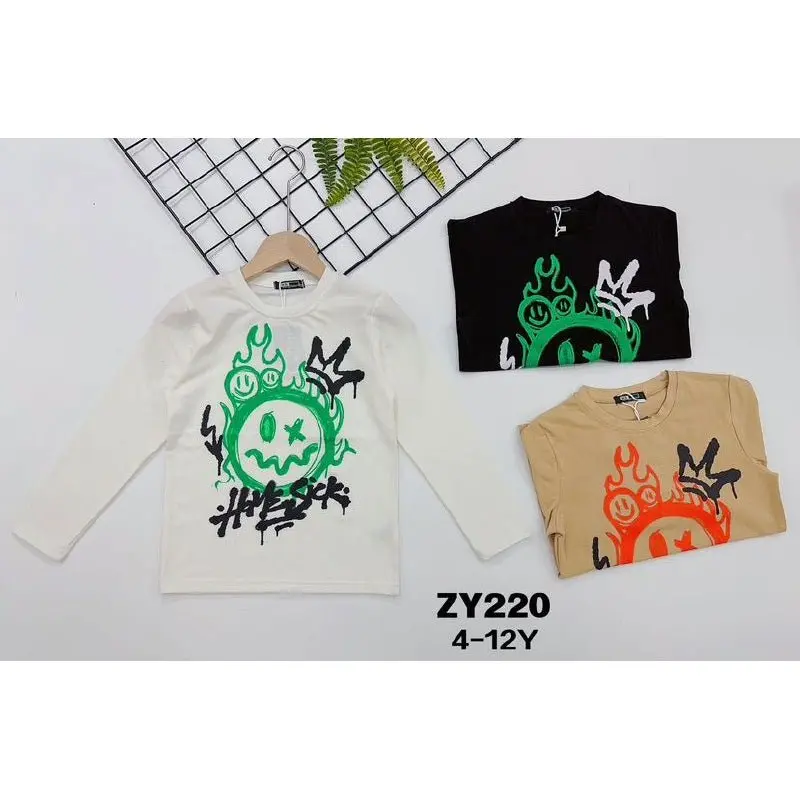 T-Shirt Bambino a Manica Lunga Cotone MR Jek ZY220