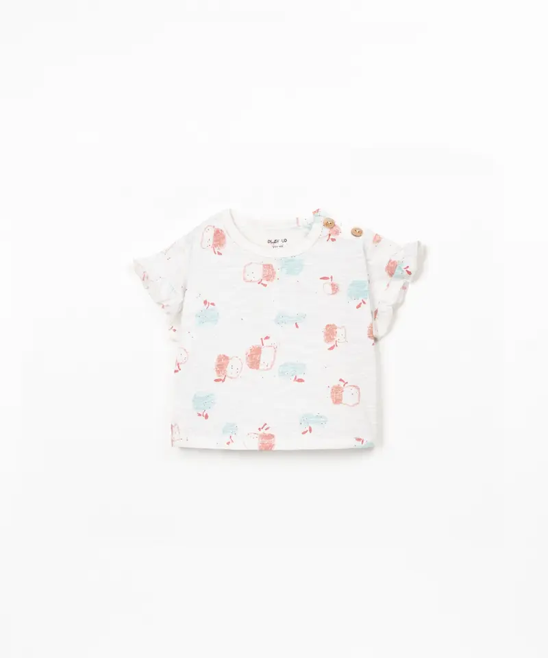 T-SHIRT DI MAGLIA CON STAMPA