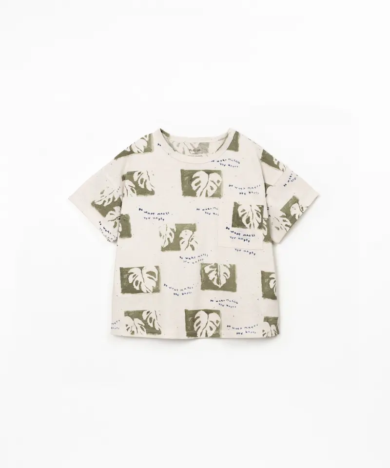 T-SHIRT DI MAGLIA CON STAMPA