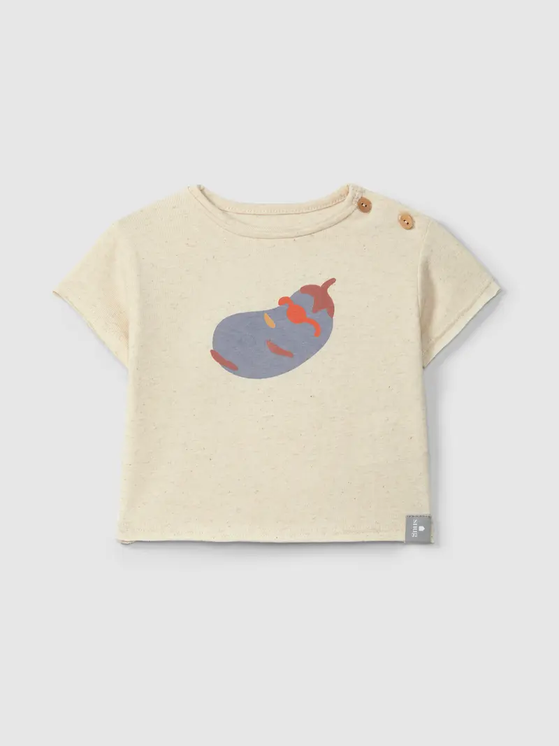 T-shirt in Jersey e Lino - Effetto Rustico Naturale