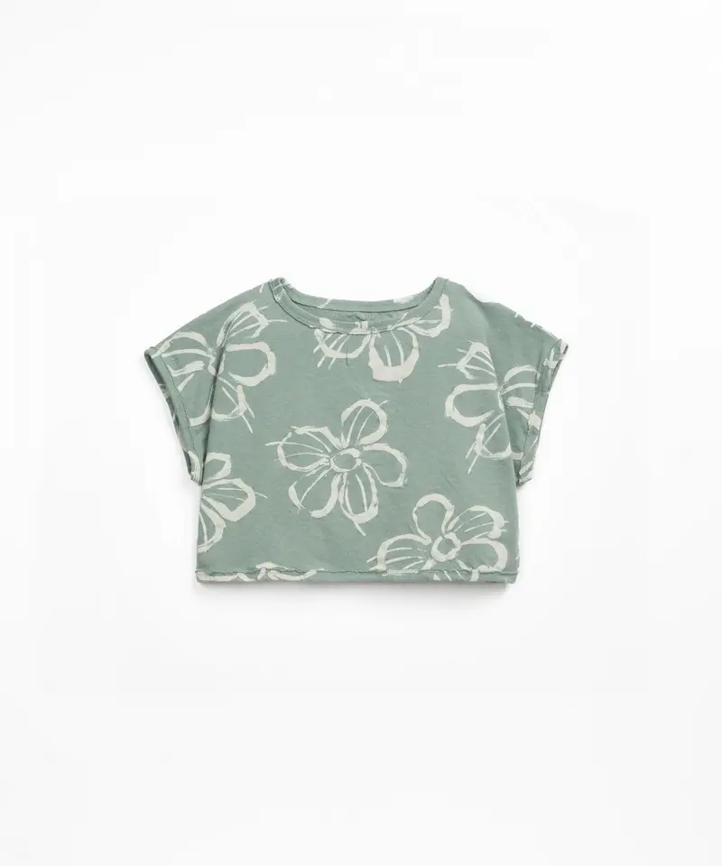 T-shirt in jersey stampato