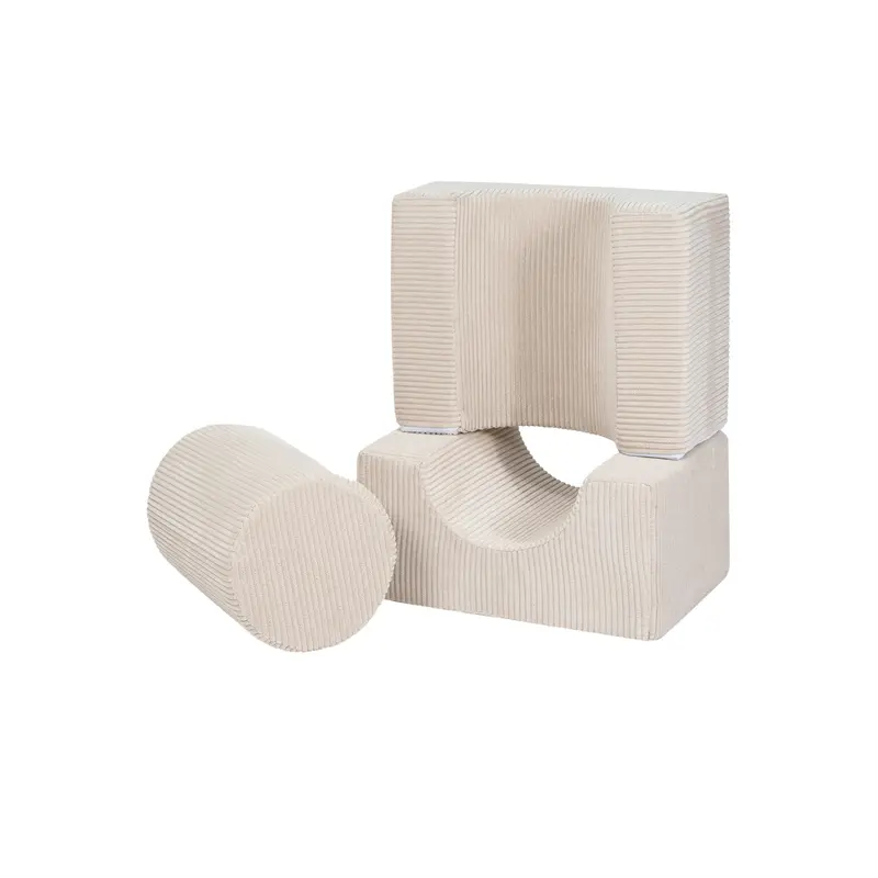 Tactical Bricks 3 blocks - soft Playground - Ecru