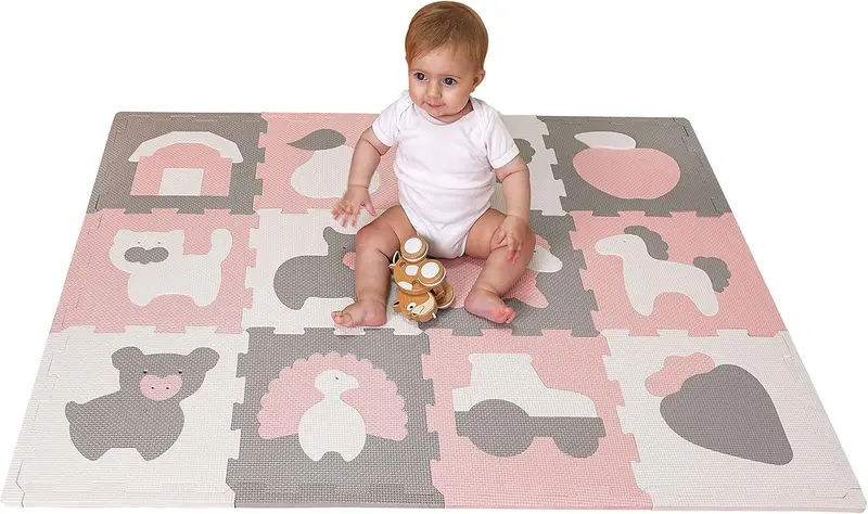 Tappeto a incastro Elegant Pink