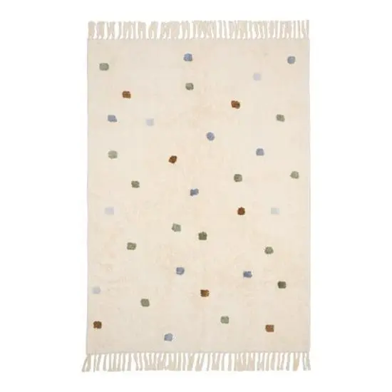 Tappeto a pallini blu 120x170cm