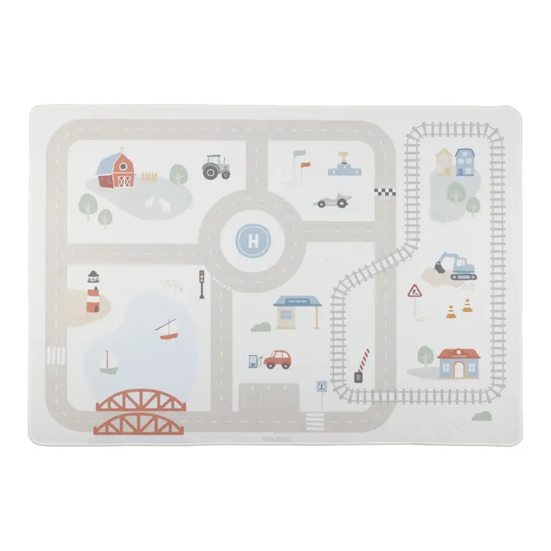 Tappeto Gioco Strade Beige – Little Dutch