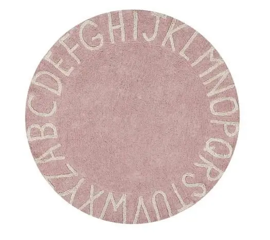 Tappeto rotondo ABC Nude Vintage Natural - 150cm - Lavabile in lavatrice