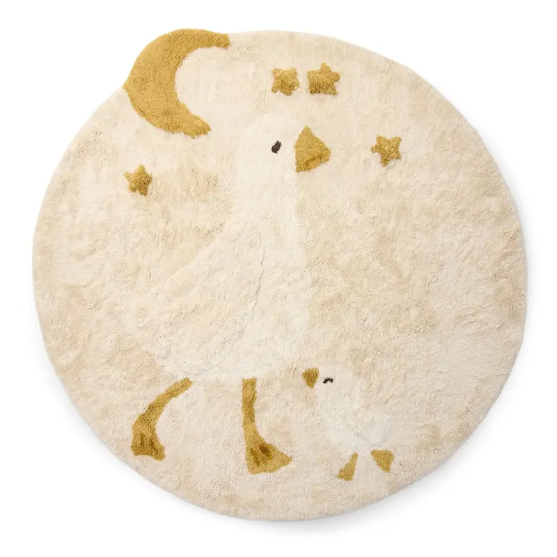 Tappeto rotondo - Bianco - Newborn Naturals - Little Goose