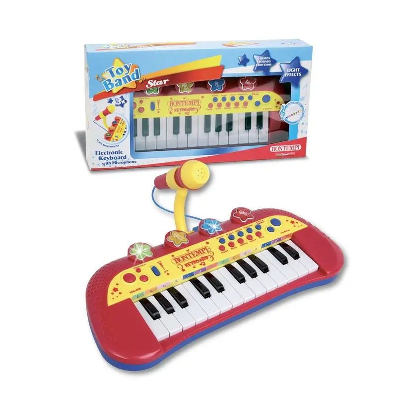 Tastiera Elettronica 24 Tasti Con Microfono Bontempi 12 2931