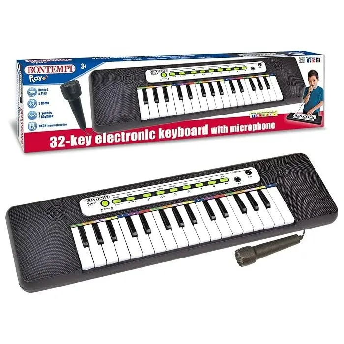 Tastiera Elettronica Bontempi 32 Tasti con Microfono 12 3200