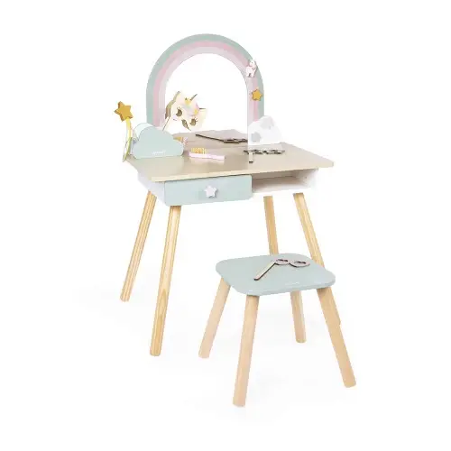 Tavolino da trucco con sedia