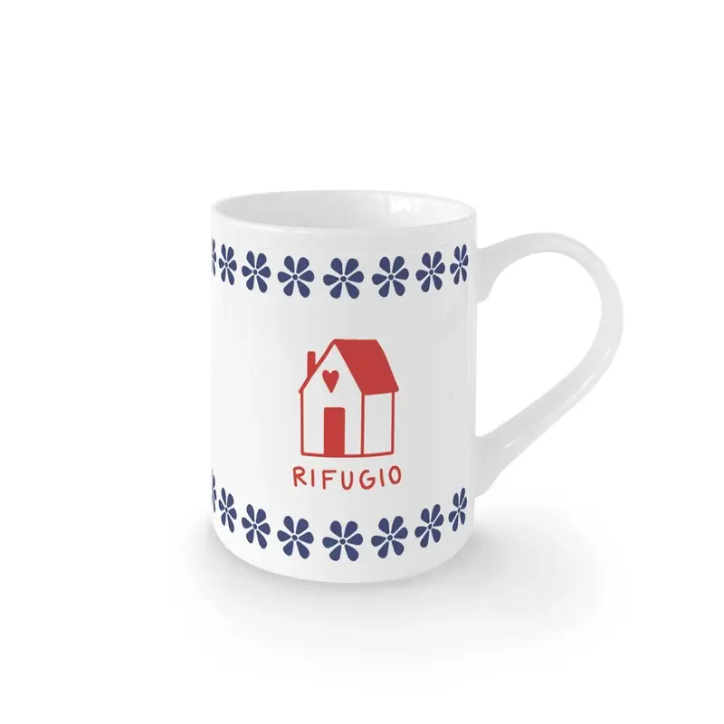 Tazza in Porcellana “Rifugio ♥” – Collezione Winter · Ilaria I · Made in Italy