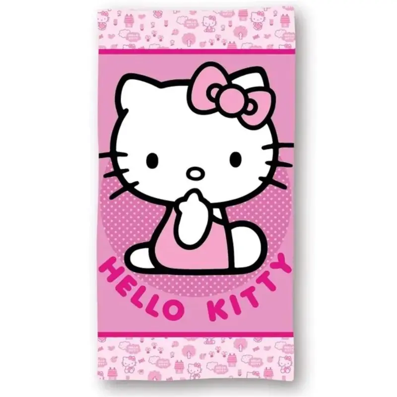 Telo Mare HELLO KITTY Asciugamano da spiaggia e piscina in microfibra asciugatura rapida, ultra morbido 70x140 cm