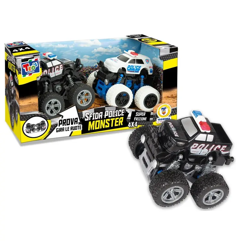 Teorema Auto Modello Teos Police 2 Pezzi Off Road 4x4 67221-Teo