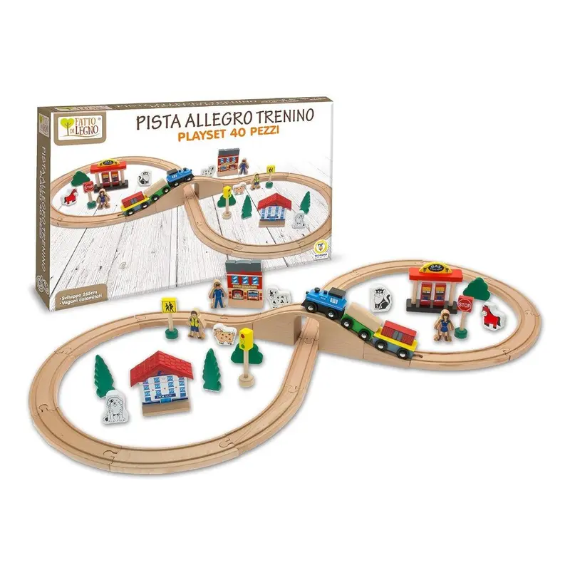Teorema Treno Pista Otto in Legno 40502